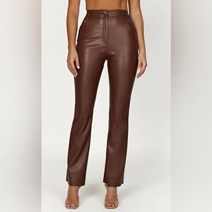 MESHKI faux leather pants